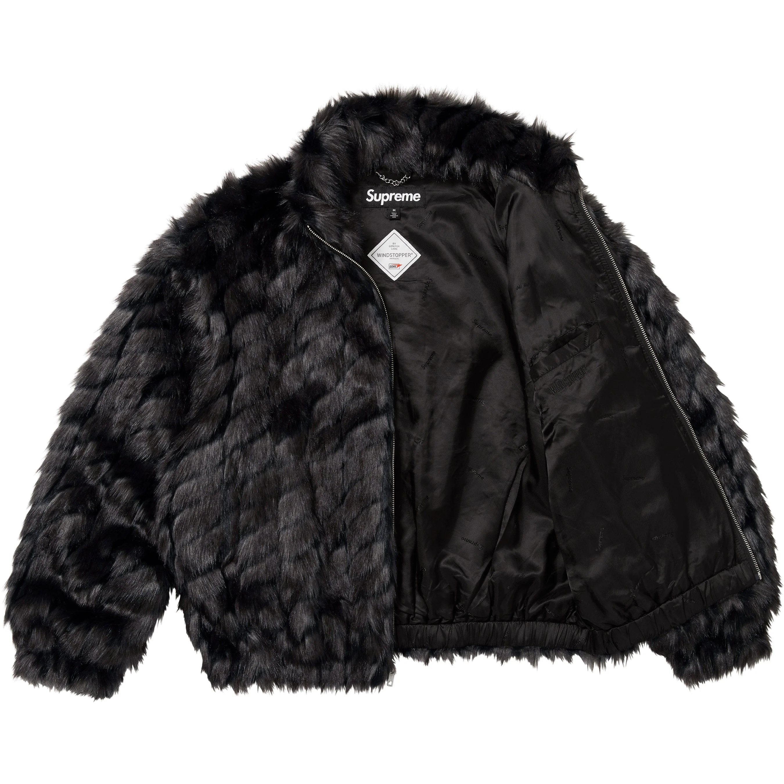2-Tone WINDSTOPPER® Faux Fur Jacket view 10
